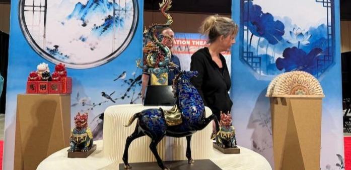 中国文创亮相洛杉矶 文化体验助力旅游推广